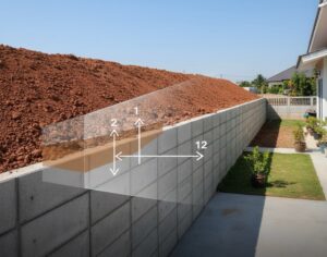กำแพงกันดินเมื่อต้องถมที่ดิน
